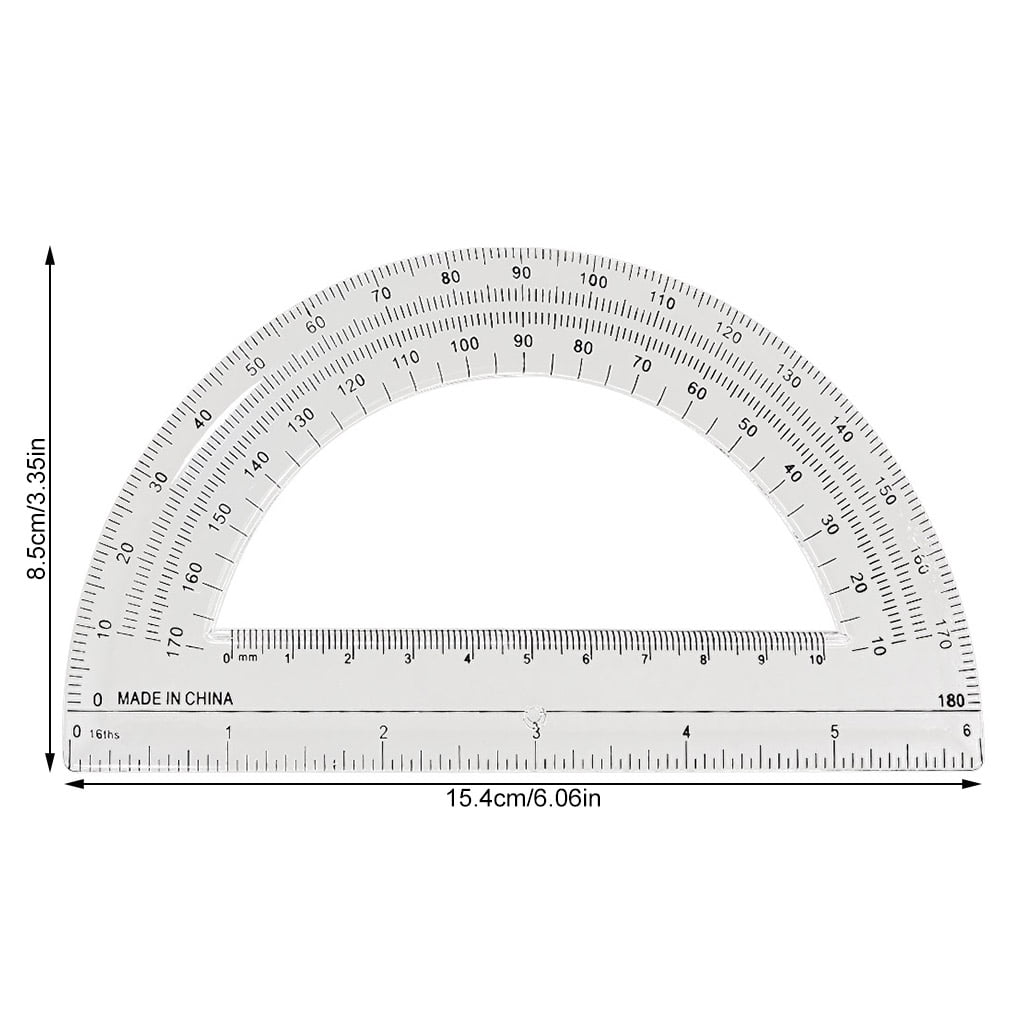 80120mm Stainless Steel Protractor Angle Measure Tool Protractor Ruler Angle Finder Gauge Angle Goniometer Ruler Math Tools Drafting Supplies for Angle Measuring for 