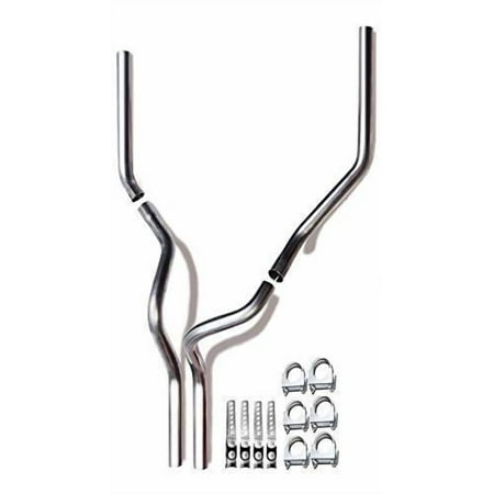 1987-2004 Dodge Ram 1500 and 2500 Dual 2.5'' Mandrel-Bent Exhaust Pipe Kit for Gas Models