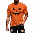 thumbnail image 2 of SJLDQY Halloween Mens Short Sleeve Tshirts Pumpkin Face Graphic Hallowmas T-Shirts for Men Casual Crew Neck Loose Fit Soft Tops, 2 of 4