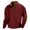 X589 Red, variant on Curuila Mens Sweatshirt Button Down Long Sleeve Solid Color Stand Collar Pullover Sweatshirts Loose Fit Fashion Pullover Tops Size L