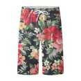 Mens Board Shorts Casual Floral Printing Summer Hawaii Holiday Beach