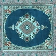 thumbnail image 1 of Ahgly Company Indoor Square Persian Light Blue Traditional Area Rugs, 4' Square, 1 of 4