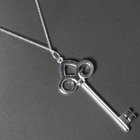 Pre-Owned Tiffany fleur de l'ski silver 925 women's necklace TIFFANY&Co. (Good)