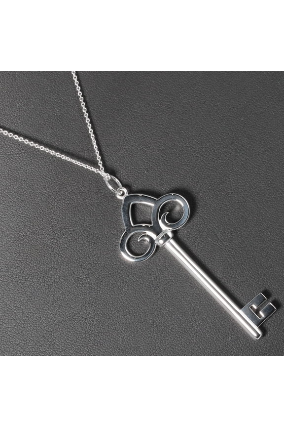 Pre-Owned Tiffany fleur de l'ski silver 925 women's necklace TIFFANY&Co. (Good)