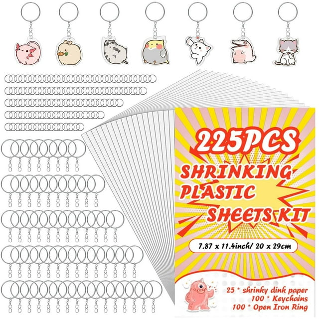 Kit de manualidades OFNMY, sábanas retráctiles con llaveros para niños