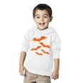 thumbnail image 2 of Awkward Styles Halloween Toddler Hoodie Girls Boys Orange Bats Fleece Hooded Sweatshirt, 2 of 5