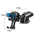 thumbnail image 3 of CxhicLuv Car Phone Mount, Auto 360° Holder, Air Vent Clip & Suction Cup Universal, Vehicle Electronics Accessories, Stable Navigation Viewing for Car Owners, Drivers, Blue, 3 of 8