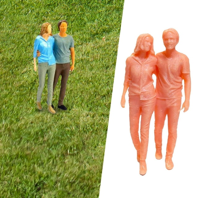 Figuras en Miniatura para Personas, Modelo 1,64, Miniaturas, Jardín de Hadas, Adorno de Escritorio, Tren, Ferrocarril, Proyectos de Bricolaje, Modelo estilo E Hugo Figuras de dioramas