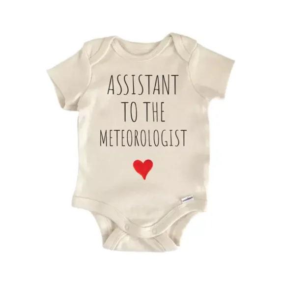 Assistant To The Meteorologist Baby Boy Girl Clothes Bodysuit Cute Newborn Cute Baby Onesie, BABY BODYSUIT LAT 4424