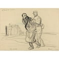 thumbnail image 2 of Jean-Louis Forain 18x14 Black Ornate Wood Framed Double Matted Museum Art Print Titled - At the Vincennes Front. Bolo Pasha II (C. 1914-1919), 2 of 5