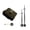 Black second point, variant on Clock Accessory Wall Clock Movement Mechanism Replacement-Parts Clock Motor Movement