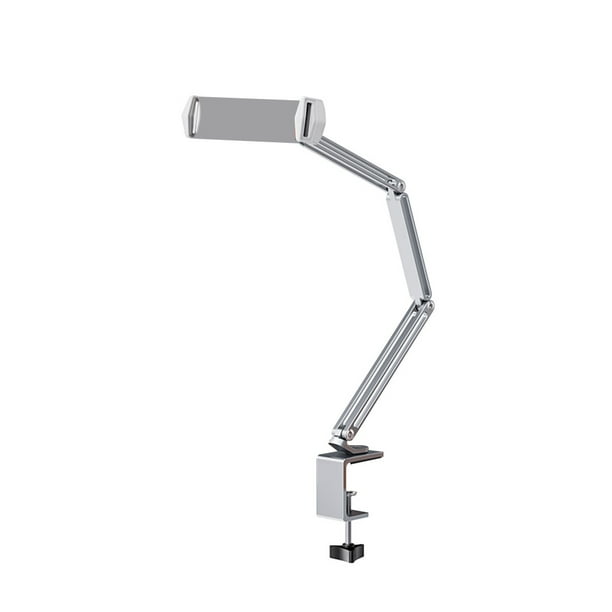 Inteprter Soporte para teléfono ajustable de aleación de aluminio para teléfonos móviles, portátil, reutilizable, para dormitorio doméstico, Teléfono y Comunicación Plata