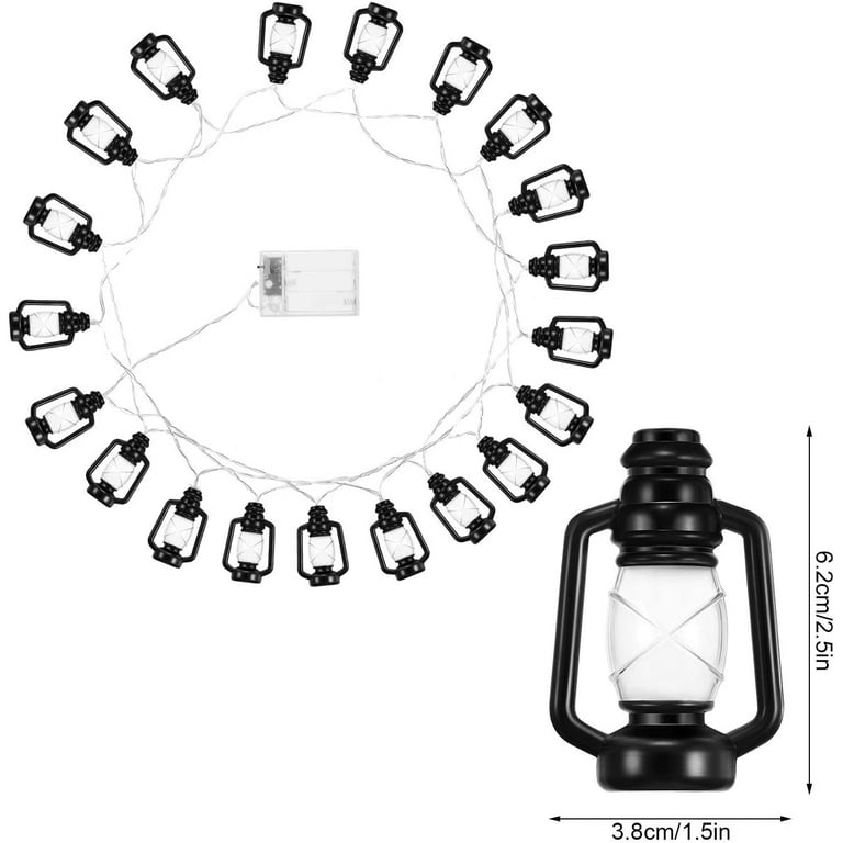 20 Led Camping String Lights, Mini Lampe kérosène Pendentifs Fête Lumières,  Pour Décor Extérieur