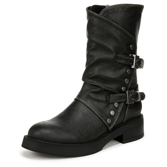 Bota Blowfish Malibu Venice Moto Tachonada Negra 20 cm