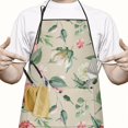 thumbnail image 2 of Pioneer Flower Floral Print Pattern Apron-Garden Aprons for Women with Pockets-Cotton Linen Waterproof Kitchen Cooking Gardening Aprons Adjustable for Kitchen,Cooking,BBQ and Salon 33x27 Inch, 2 of 7