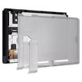 thumbnail image 5 of eXtremeRate Clear Black Console Back Plate DIY Replacement Housing Shell Case for Nintendo Switch Console with Kickstand – JoyCon Shell NOT Included, 5 of 7