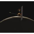 thumbnail image 2 of Mars Odyssey spacecraft over martian sunrise Poster Print, 2 of 2