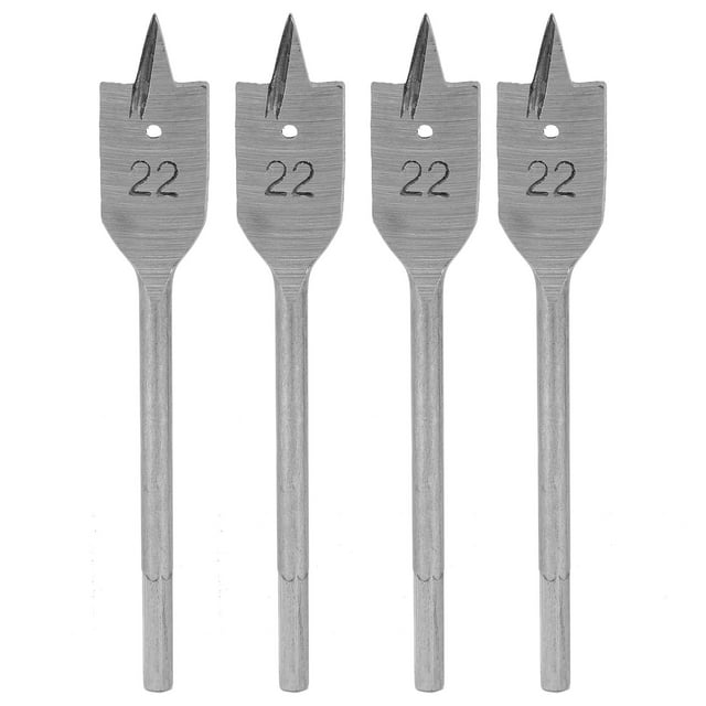 4Pcs Flat Wood Drill Bit Set High Carbon Steel Spade Boring Woodworking Tools 22mm