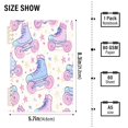 thumbnail image 2 of FORMRS 1-Subject Spiral Notebook 8" x 5" College Ruled 60 Refillable Sheet A5 Hard Cover, Pink Skates, 2 of 7