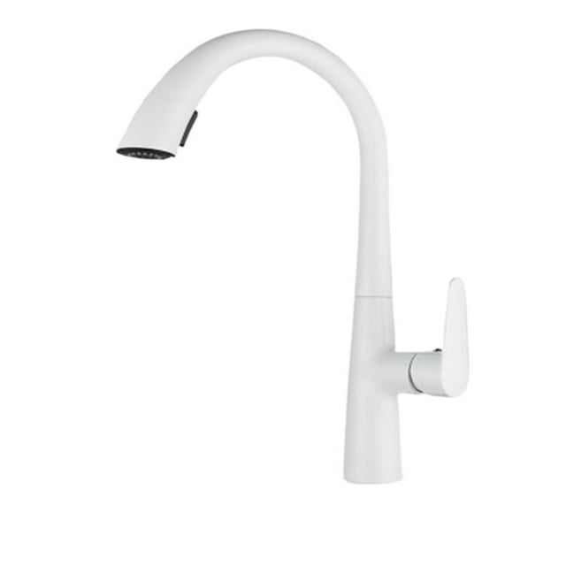 Pull-out Kitchen Faucet Full Copper High-end Quality Splash-proof Washing Basin Sink Faucet, Hot And Cold Rotating Hidden Nozzle ,Easy to Install