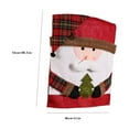 thumbnail image 3 of Gnmfd Christmas Chair Cover Red Santa Snowman Back Slipcover for Dining Chairs Holiday Party Banquet Home Decorations Blanket Storage Throw Blanket Blanket Basket Christmas Decor, 3 of 3