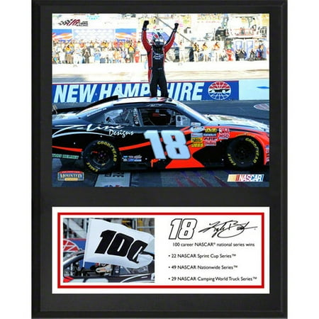 Kyle Busch Sublimated 12x15 Player Plaque | Details: NASCAR 100th Win