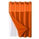 thumbnail image 5 of Xihbxyly Compras en línea Cortina de ducha reversible doble aro grande con diseño de estrella completa y liso para baños, cortinas de ducha de la poliéster de alta resistencia, 5 of 7