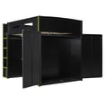 thumbnail image 6 of Aukfa Full Size Gaming Loft Bed, Esports Bed Frame with Desk, Wardrobe, RGB LED Lights & Charging Station, Shelves, Green, 6 of 8
