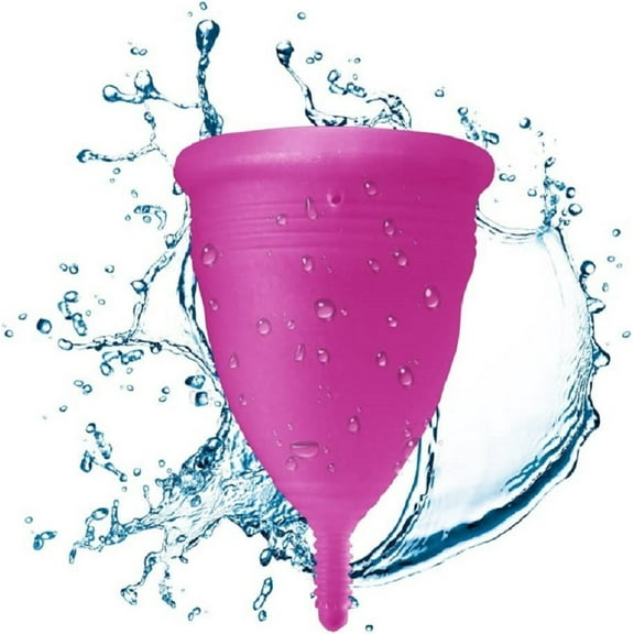 Blossom Menstrual Cup, Reusable Silicone Cup (Large Violet)