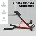 thumbnail image 3 of Roman Chair Back Extension Bench - Dual Adjustable 330 Lbs Capacity Home Gym Equipment, Hyperextension Machine for Core & Back Training (Black), 3 of 7