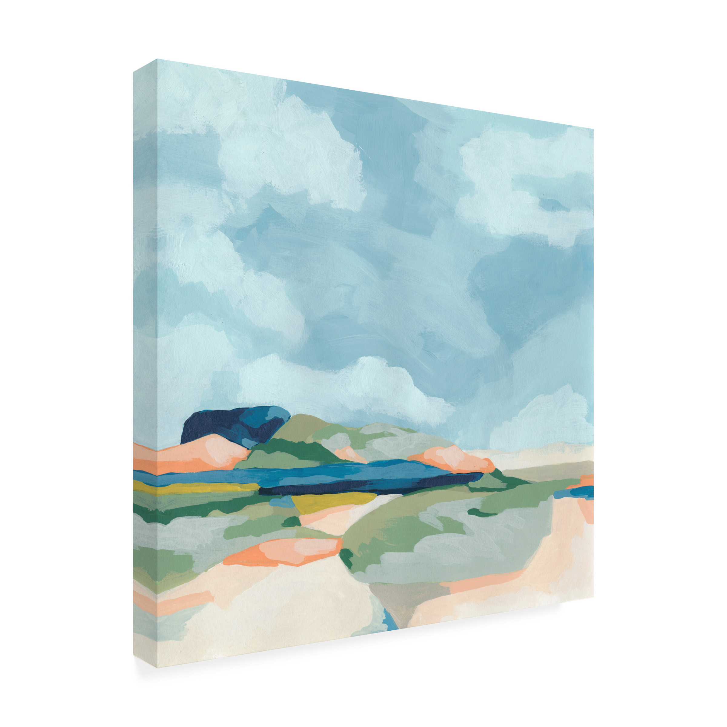June Erica Vess 'Valley Vista I' Canvas Art