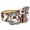 Brown, variant on TRISJEM Cow Print Western Belt for Women, Studded PU Leather Cowgirl Belt
