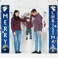 thumbnail image 3 of Christmas Religious Decoration Holy Nativity Christmas Banner Decor Christmas Porch Sign, Merry Christmas Jesus Door Banner Xmas Hanging Decorations for the Home Outdoor Indoor Wall Front Door, Blue, 3 of 6