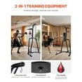 thumbnail image 4 of Punching Bag Stand 2 in 1, Heavy Duty Steel Boxing Equipment, Adjustable Height, Freestanding Workout Stand, 140lbs Capacity, Home Gym, 4 of 11