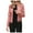 Pink, variant on Womens Faux Leather Jackets Zip Up Motorcycle Short PU Moto Biker Outwear Fitted Slim Coat