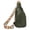 Green, variant on ibiyuan Small Sling Backpack Crossbody Bags Women Men Retro Large Capacity Zipper Messenger Bag for Women, Fashion Solid Pattern Practical Daily Shoulder Crossbody Bag