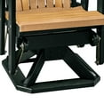thumbnail image 4 of OS Home and Office Furniture Resin Fan Back Swivel Glider in Cedar/Black, 4 of 6
