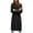 Black, variant on Lapel Womens Open Front Oversized Chunky Fuzzy Sweater Coats Long Cardigan