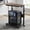 Brown, variant on Adjustable Rolling Computer Tower Stand - Heavy Duty Mobile PC Holder Cart - Under Desk White
