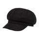 thumbnail image 1 of Sombrero de mujer jinwen 8 paneles elegante transpirable estilo Vintage Negro, 1 of 8