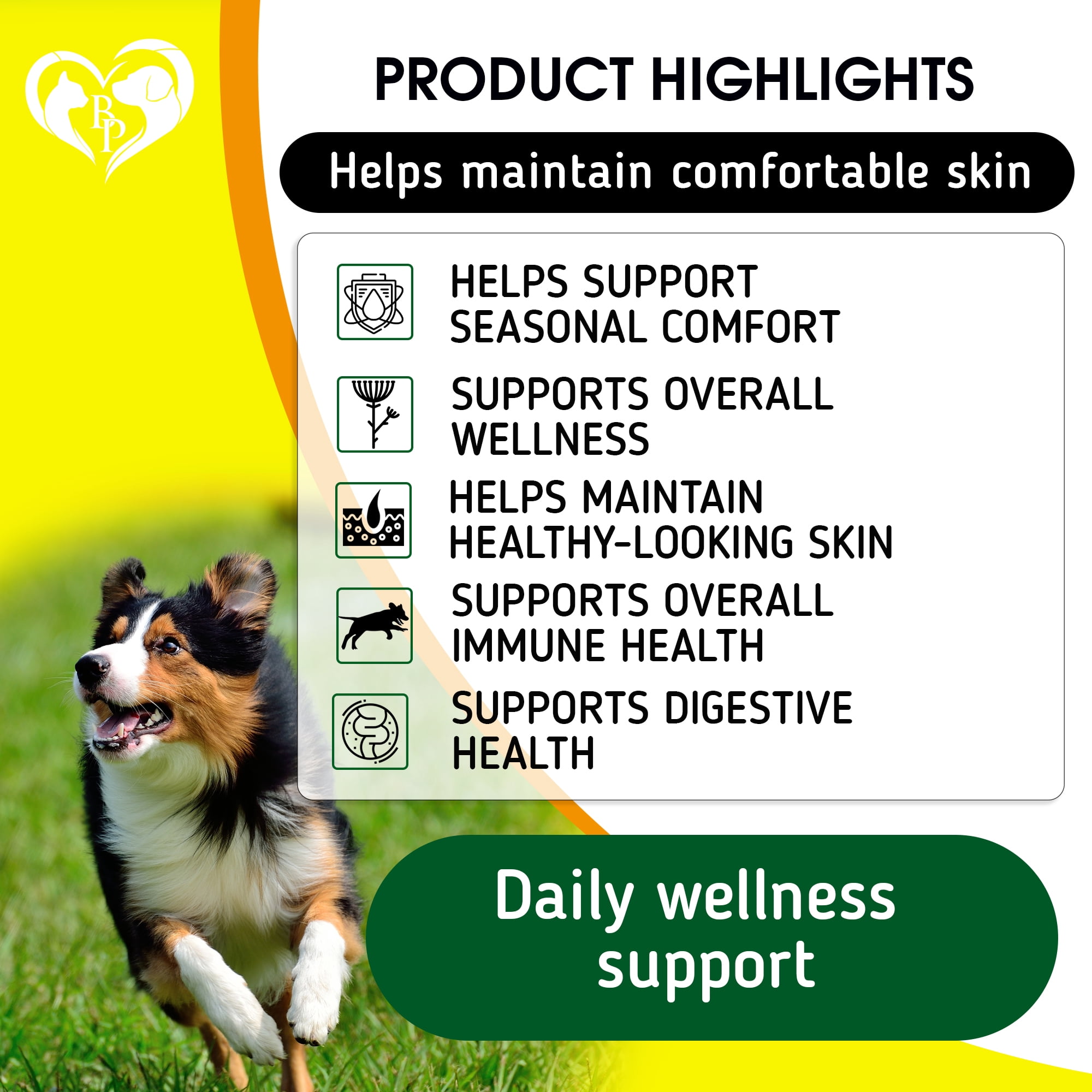 Dog Itch & Seasonal Allergy Support Chews – For Dry Itchy Skin & Hot Spots with Probiotic & Omega-3 Oil – Immune & Skin Health Supplement for Dogs and Puppies