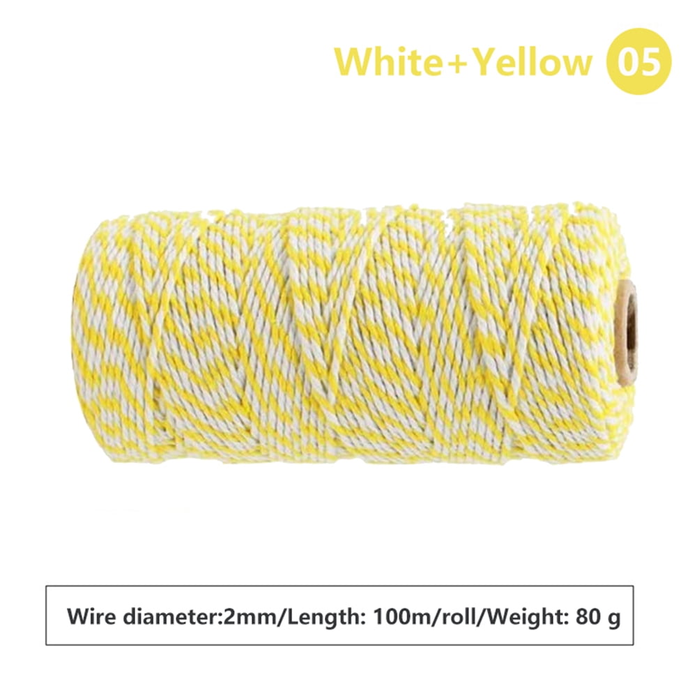 Black Cotton Butchers Twine String Ohtomber 328 Feet 2MM Twine for