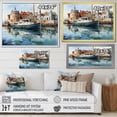thumbnail image 4 of Designart "Reflections X Port Harbor painting" Nautical & Beach Floater Framed Wall Art Print, 4 of 7