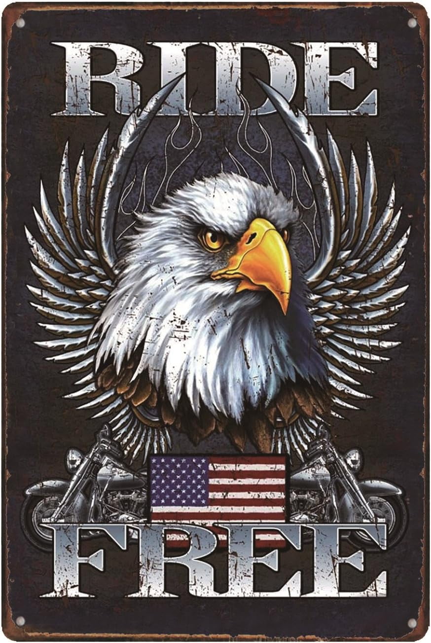 Rogue River Tactical 'America Love It Or Leave It' Metallschild - Patrioten Wanddekoration 30,5x20,3 Cm