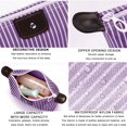 thumbnail image 3 of Hukapapa Nylon impermeable productos para el cuidado de la piel bolsa de almacenamiento simple lavado de viaje raya jiaozi bolsa de cosméticospúrpura, 3 of 5