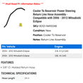 thumbnail image 2 of Cooler To Reservoir Power Steering Return Line Hose Assembly - Compatible with 2006 - 2012 Mitsubishi Eclipse 2007 2008 2009 2010 2011, 2 of 2