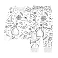 thumbnail image 4 of WOYY Halloween Girl Coloring Pajamas Long Sleeve Top Pants Comfy Sleepwear Set, Sizes 2-10, 4 of 7