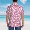 thumbnail image 6 of Xecao Cute Rabbit print Hawaiian shirt - a stylish short-sleeve button-down for men, perfect for casual beach and tropical outings., 6 of 9