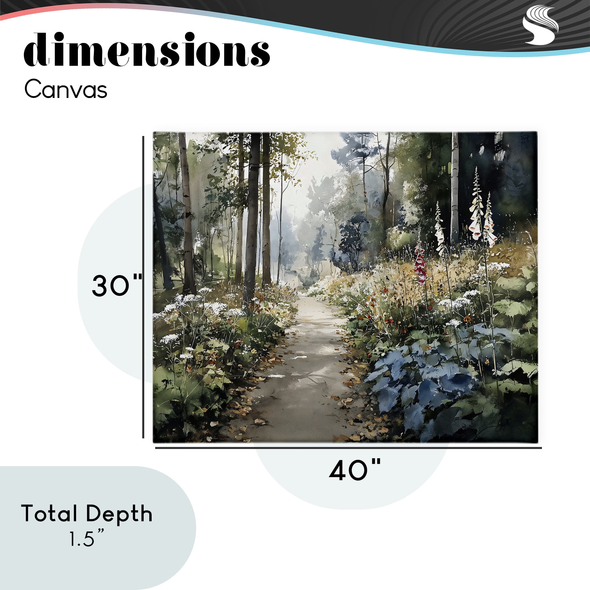 Stupell Industries Foliage Forest at Dusk Canvas Wall Art, design by Franklyn Gregory