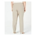 thumbnail image 2 of Nine West Womens Plus Solid Stretch Straight Leg Pants, 2 of 4